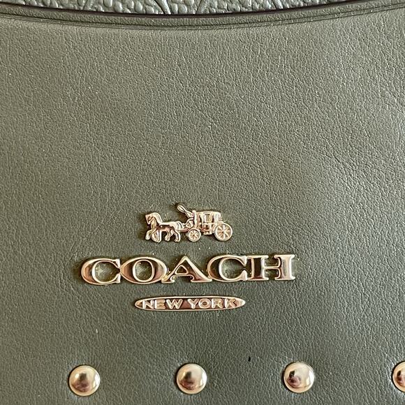 Coach Signature Embossed Leather Wristlet - Picture 3 of 16